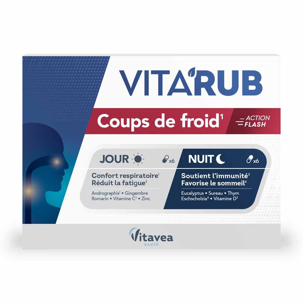 Vitavea Santé Vita'Rub Cold snaps 12 Day/Night capsules
