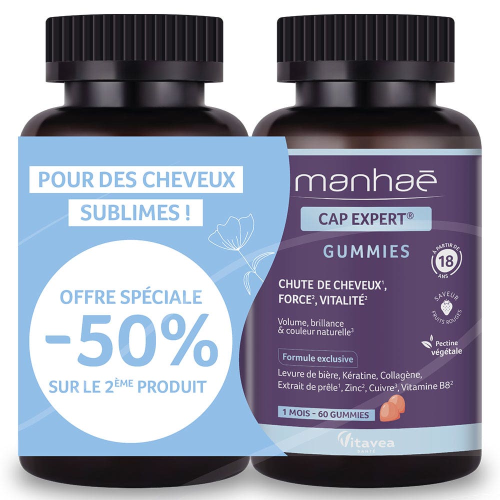 Vitavea Santé Cap Expert Hair Expert Force Vitalité 2x60 Gummies