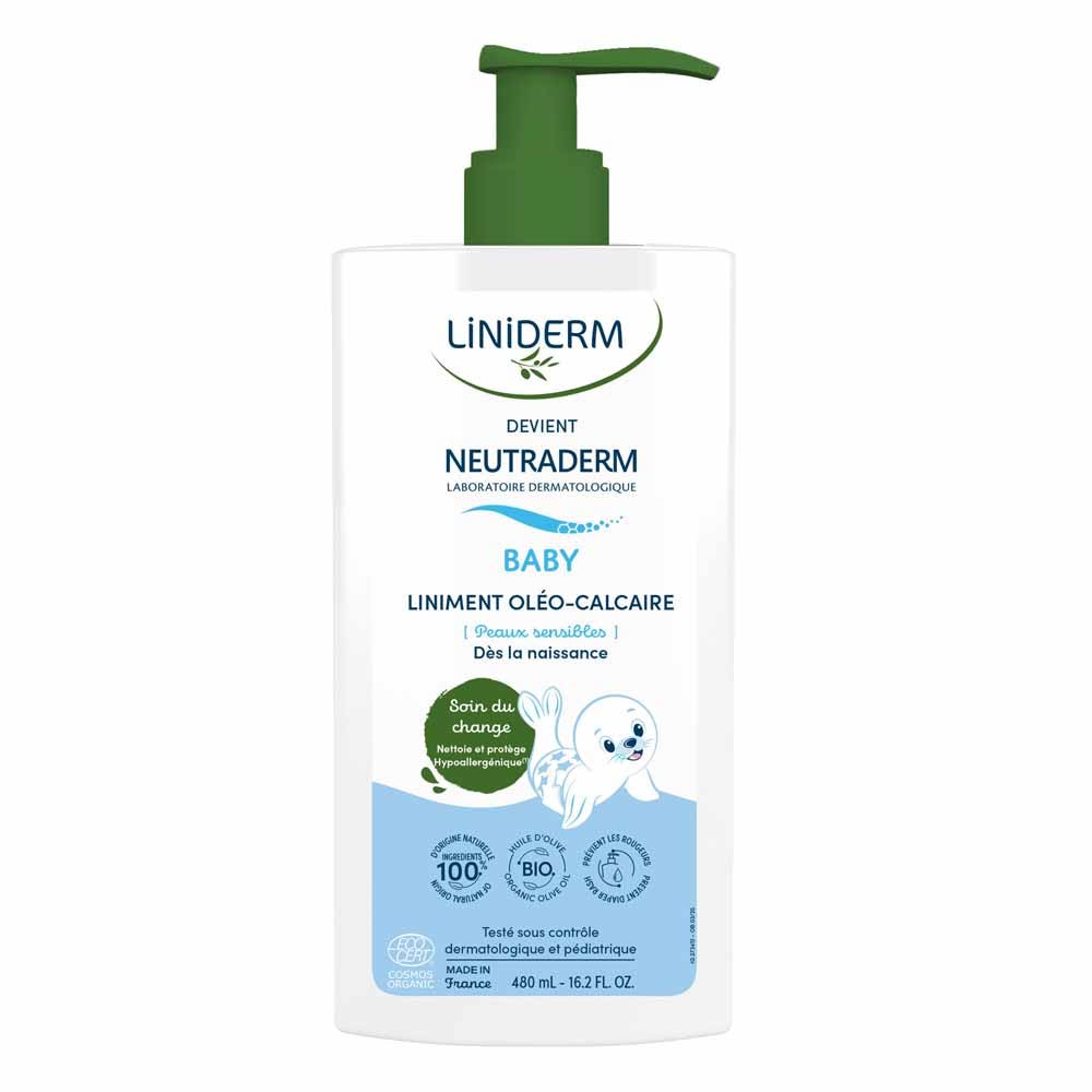 Neutraderm Baby Olive oil/limewater emulsion for nappy changes 480ml