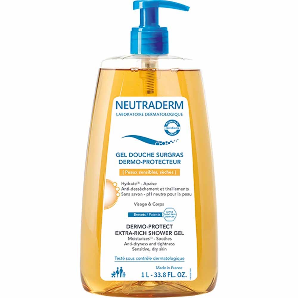 Neutraderm Extra Rich Shower Gel Dermo Protect Dry and Sensitive Skin 1l