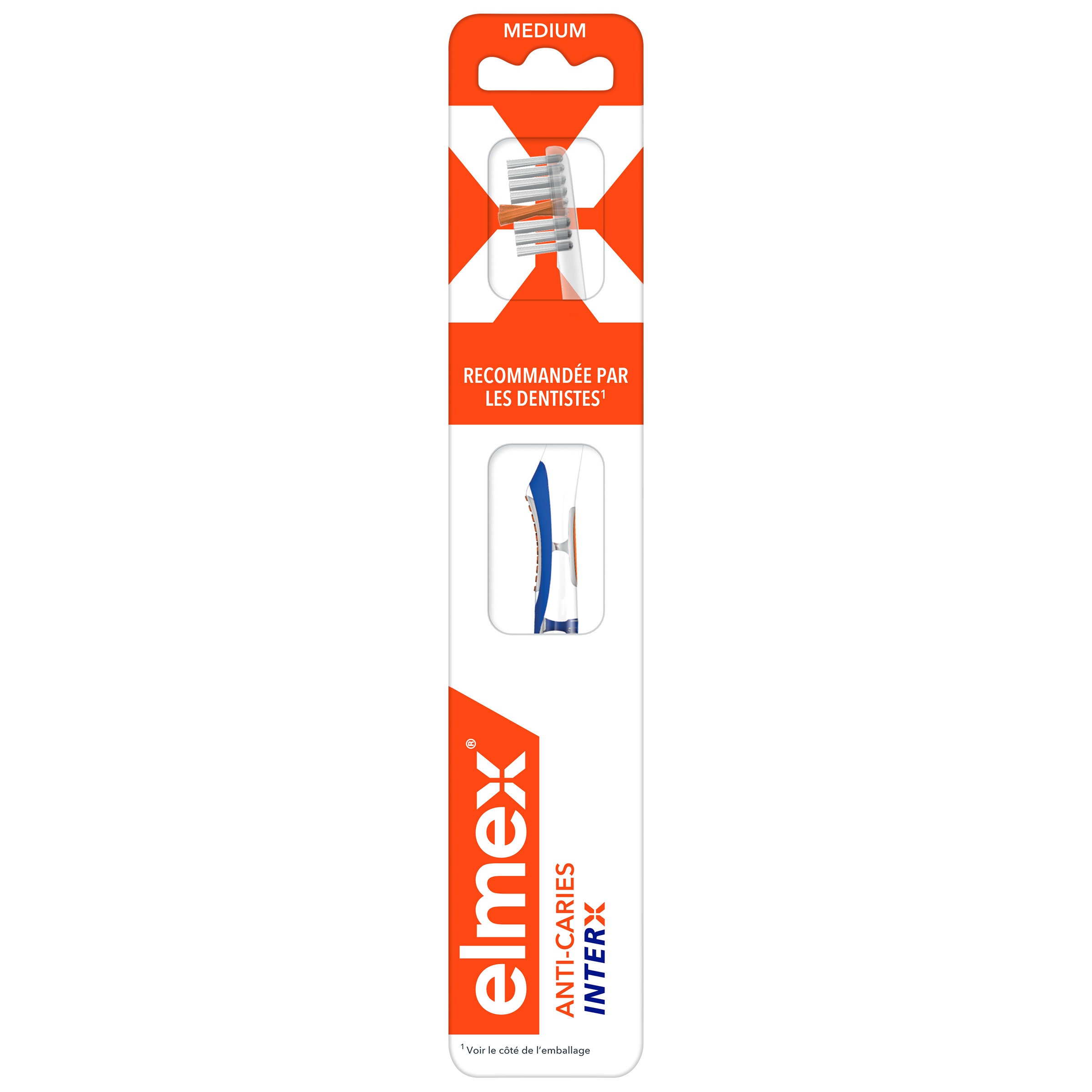 Elmex Medium toothbrush Standard head x1