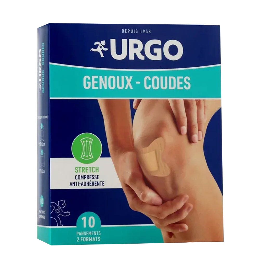 Urgo Special Knee and Elbow Plasters 2 sizes x10