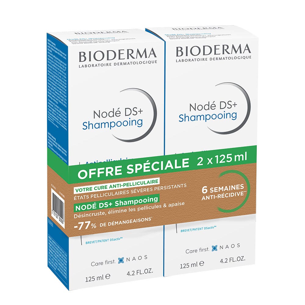 Bioderma Nodé DS+ Anti-dandruff shampoo DS+ 2x125ml