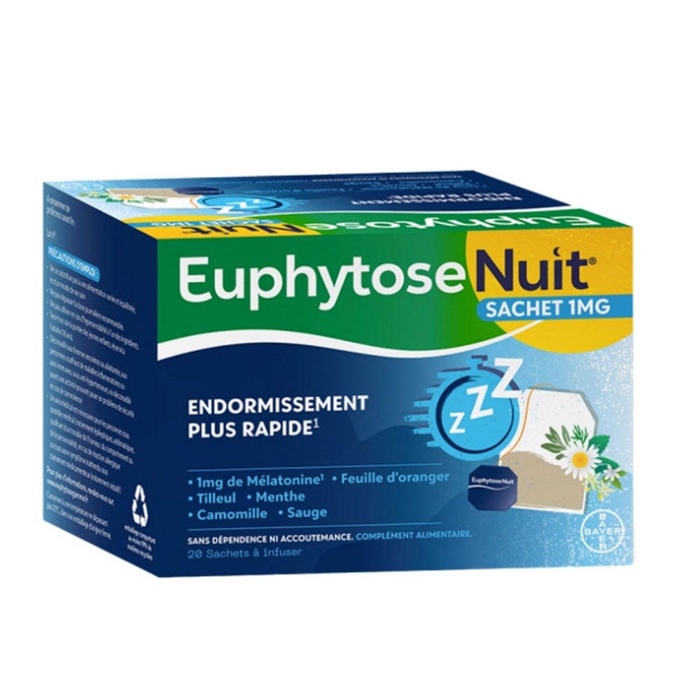 Bayer Euphytose Euphytose Night Infusion 20 Sachets
