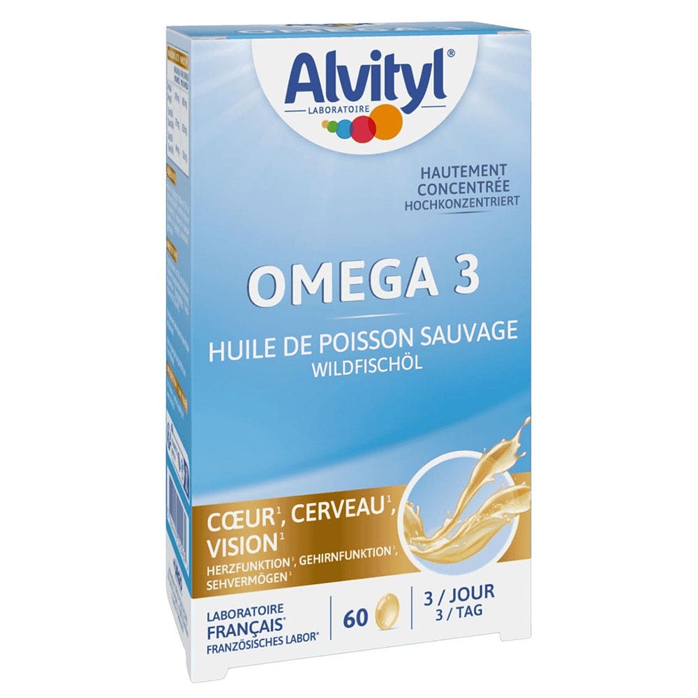 Alvityl Omegas 3 Wild Fish Oil 60 Capsules