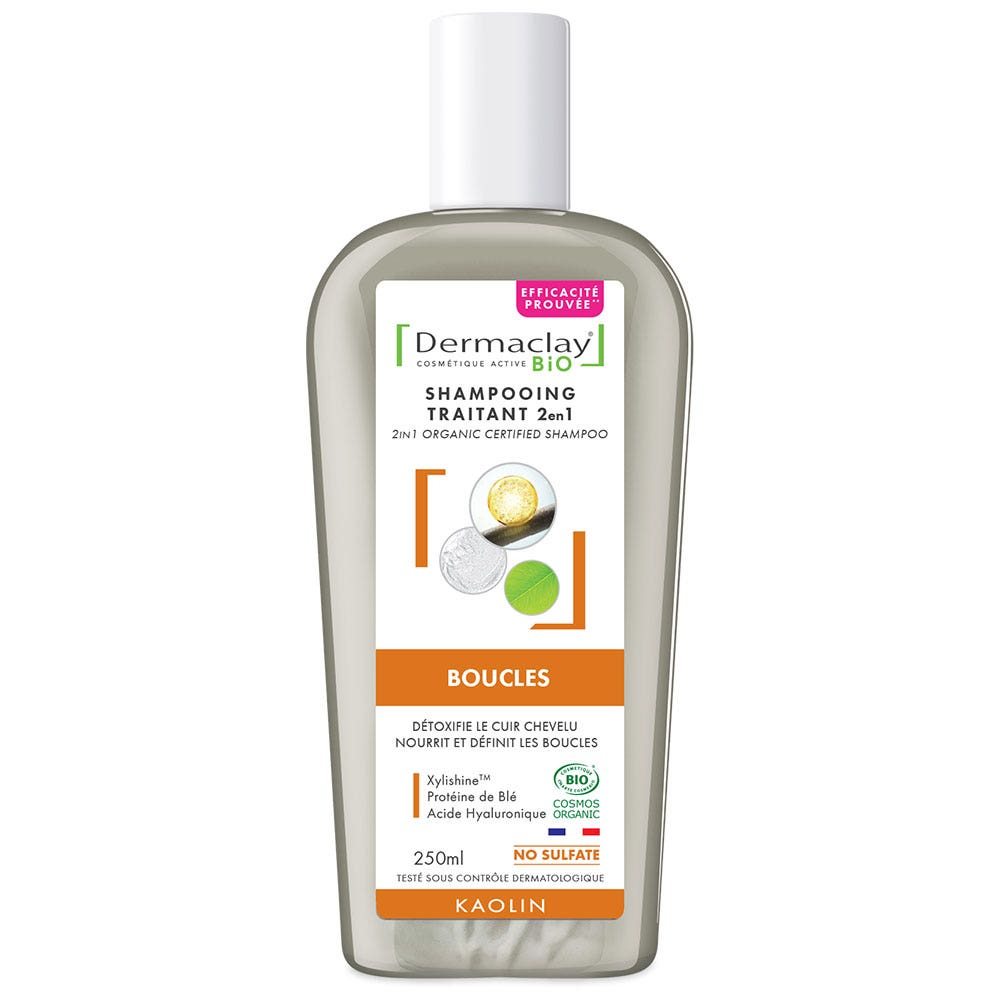 Dermaclay Organic 2in1 Treatment Shampoo Curls 250ml