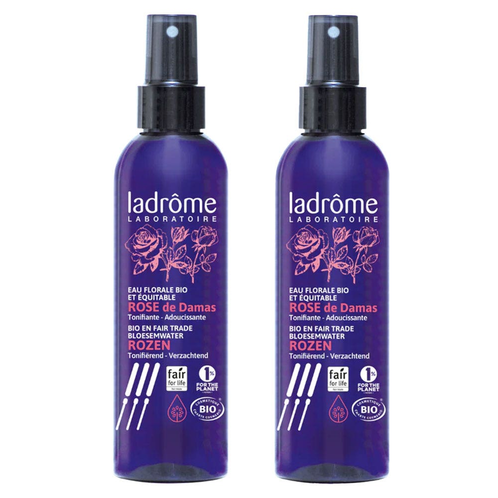 Ladrôme Organic Damask Rose Floral Water 2x200ml