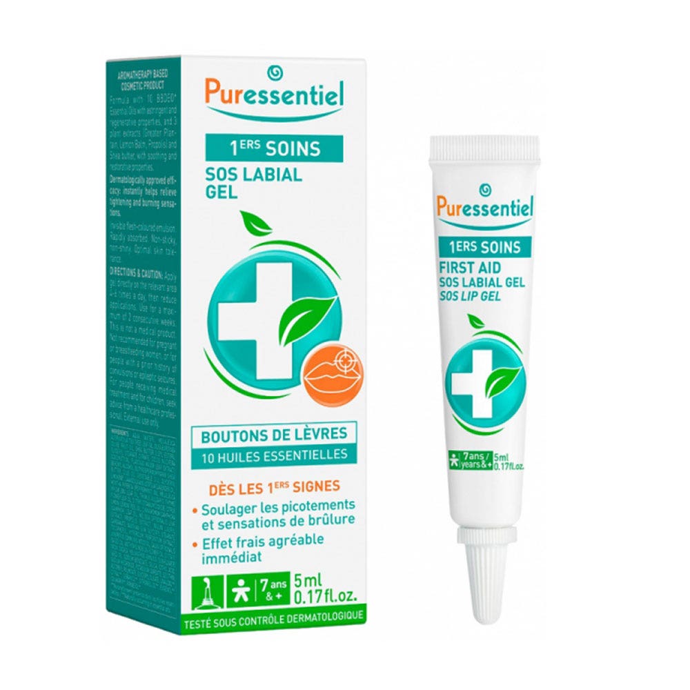 Puressentiel Skin care Lip balm gel with 10 essential oils 5 ml