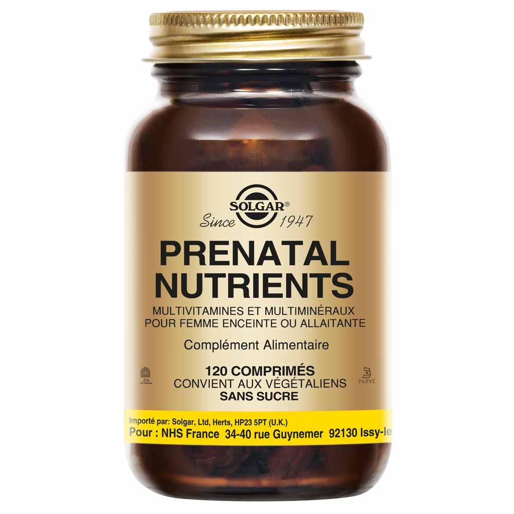 Solgar Prenatal Nutrients Maternité Femmes enceintes 120 tablets