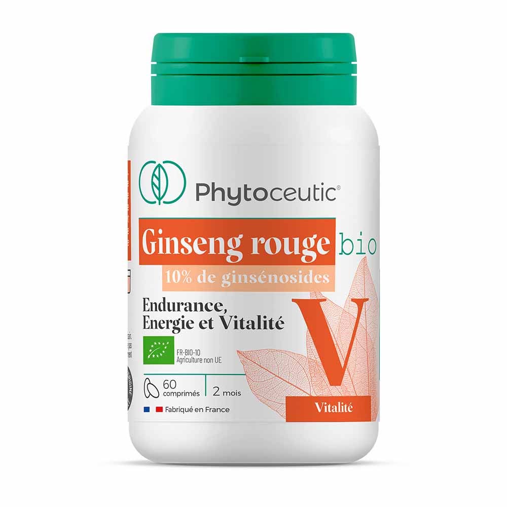 Phytoceutic Organic Red Ginseng Vitalité 60 tablets