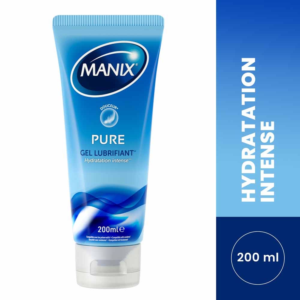 Manix Pure Intimate Lubricating Gel Moisturizing and gentle 200ml - Easypara