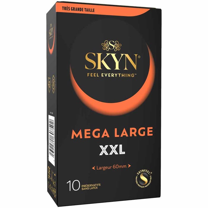 Skyn Mega Large Latex-Free XXL Condoms x10 - Easypara Skyn Mega Large Latex-Free XXL Condoms x10 - Easypara