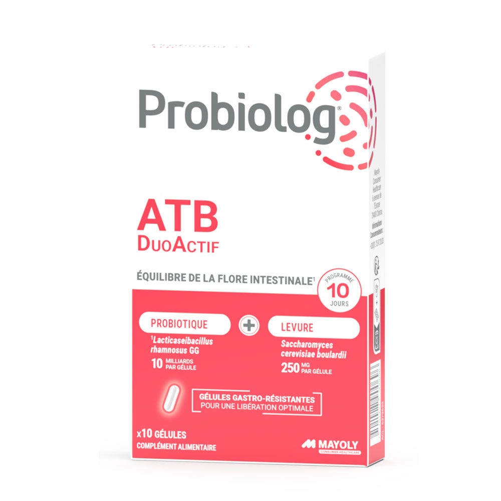 Mayoly CHC Probiolog Atb DuoActive gut flora 10 capsules