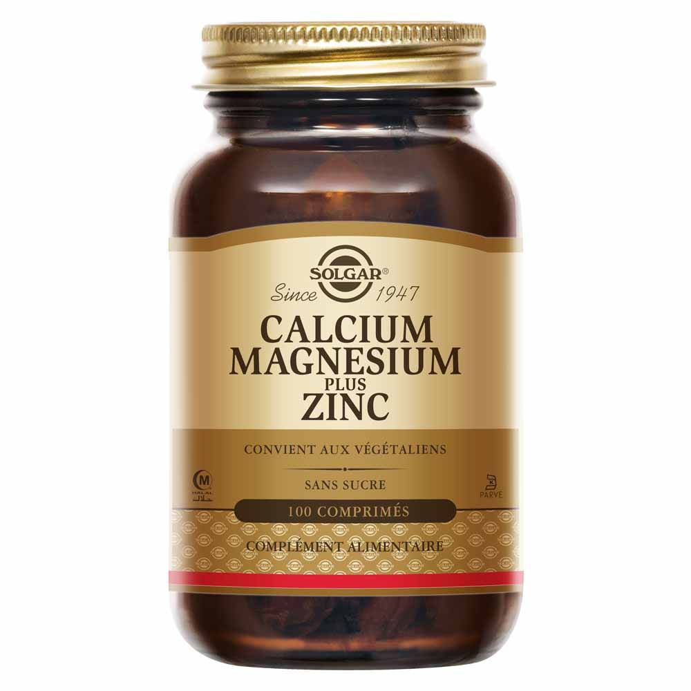 Solgar Calcium, magnesium and zinc Os et Cartilages Vitalité 100 Gélules