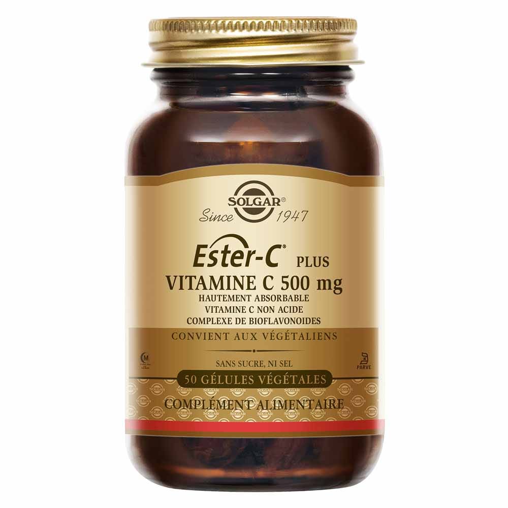 Solgar Ester-C® Plus 500 mg vitamin C for immune defence 50 capsules