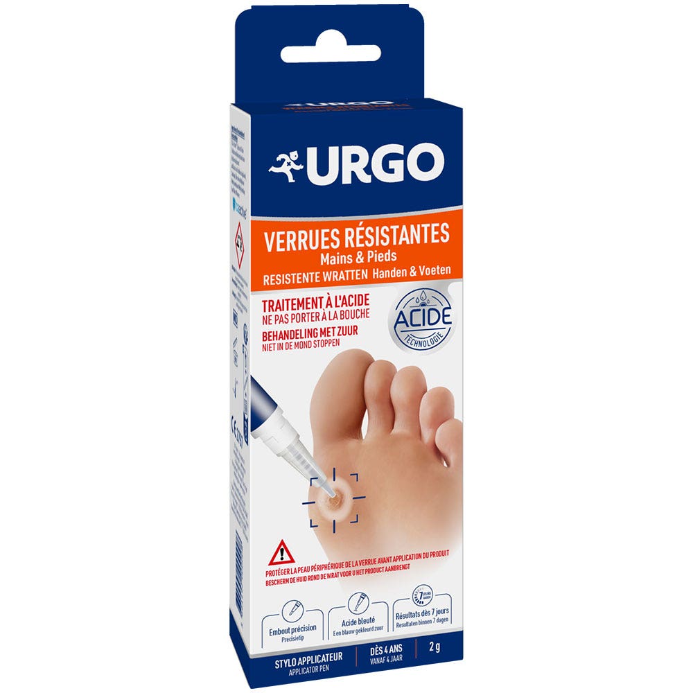 Urgo Resistant Wart Pen For Hands And Feet 2ml