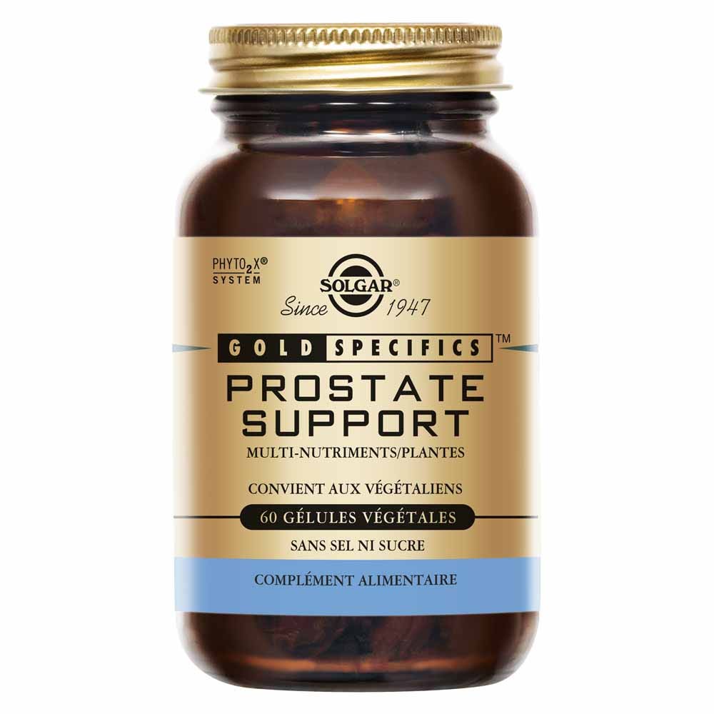 Solgar Prostate Support supports prostate and urinary tract health 60 capsules