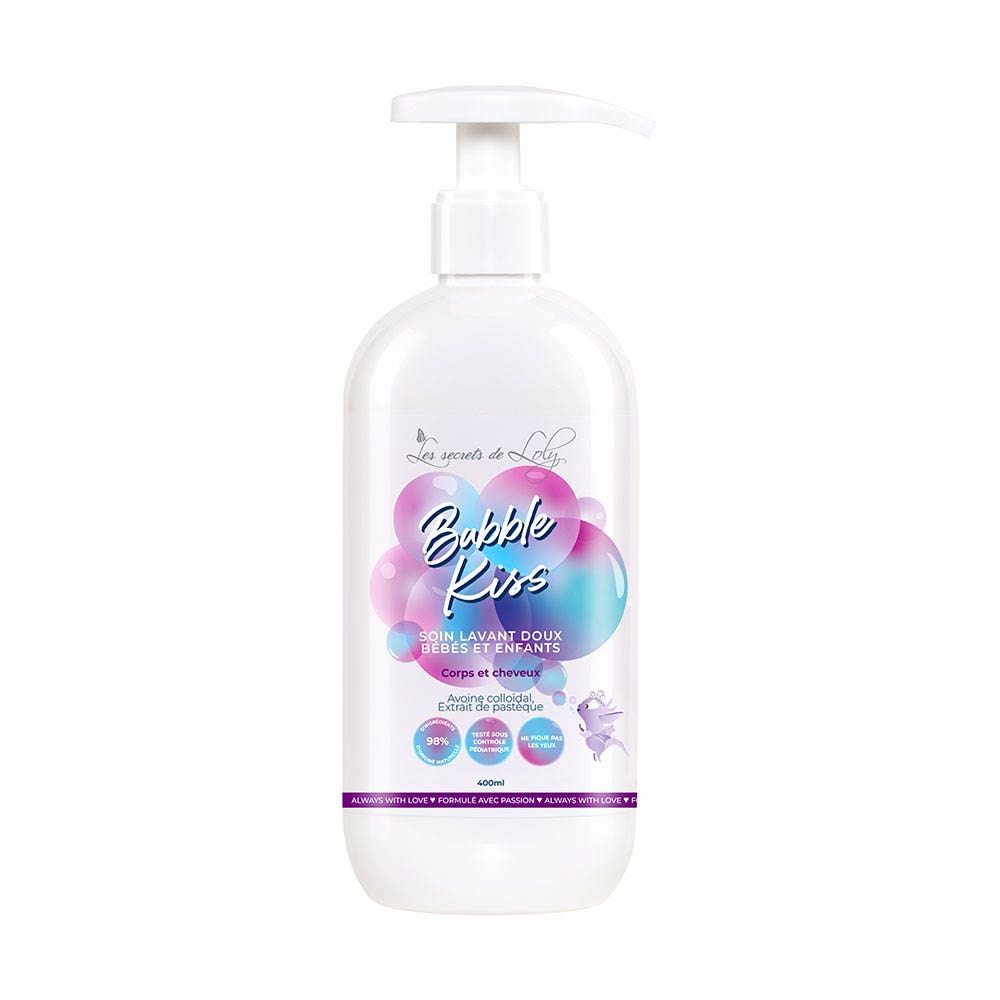 Les Secrets de Loly Bubble Kiss gentle cleansing wash babies and children 400 ml