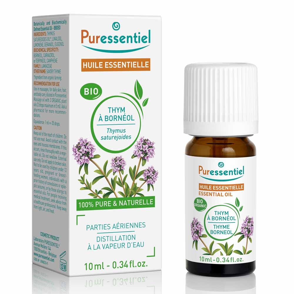 Puressentiel Organic bornyl acetate thyme essential oil 10 ml