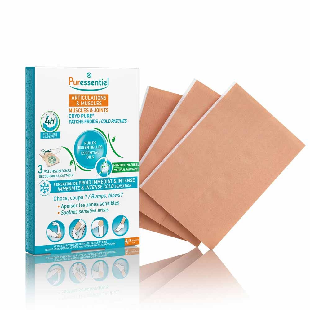 Puressentiel Joints & Muscles Cryo Pure 4h effect 3 Cold Patches