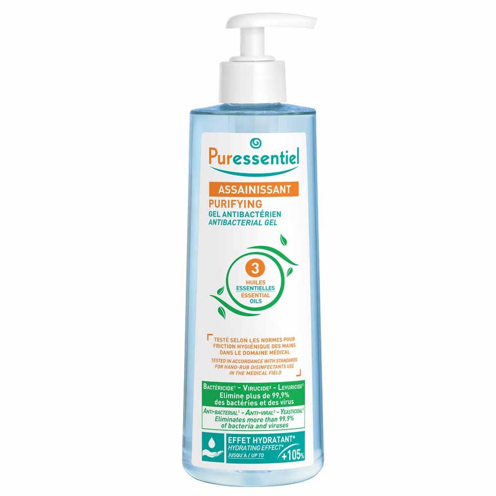 Puressentiel Sanitizing Anti-bacterial Gel with 3 Essential Oils 500ml