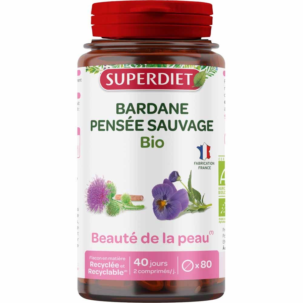 Superdiet Bardane-Pensee Sauvage Bio 80 tablets