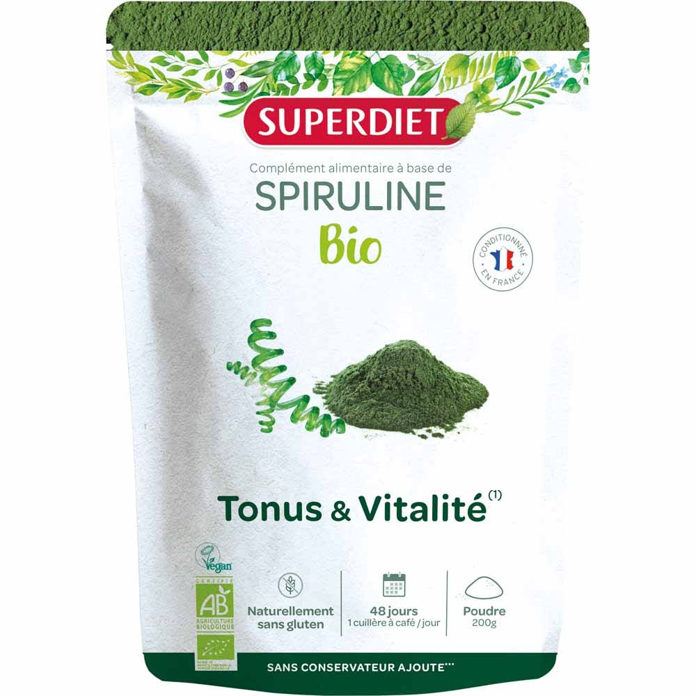 Superdiet Organic Spirulina 200g