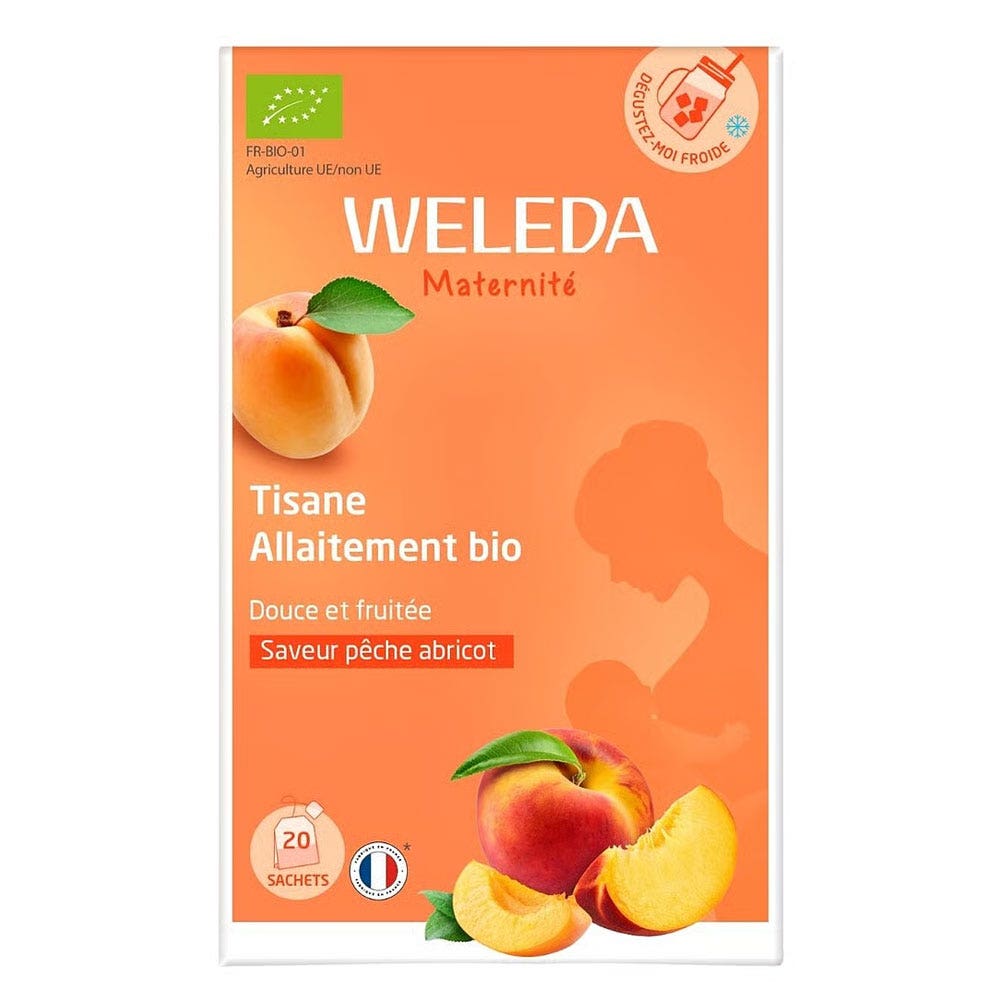 Weleda Organic nursing tea peach and apricot flavour 20 sachets