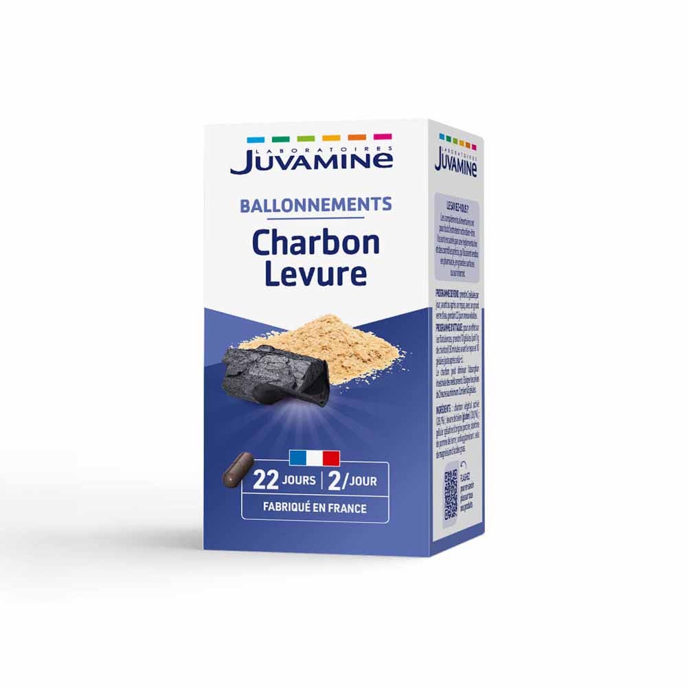 Juvamine Charbon + yeast 45 capsules