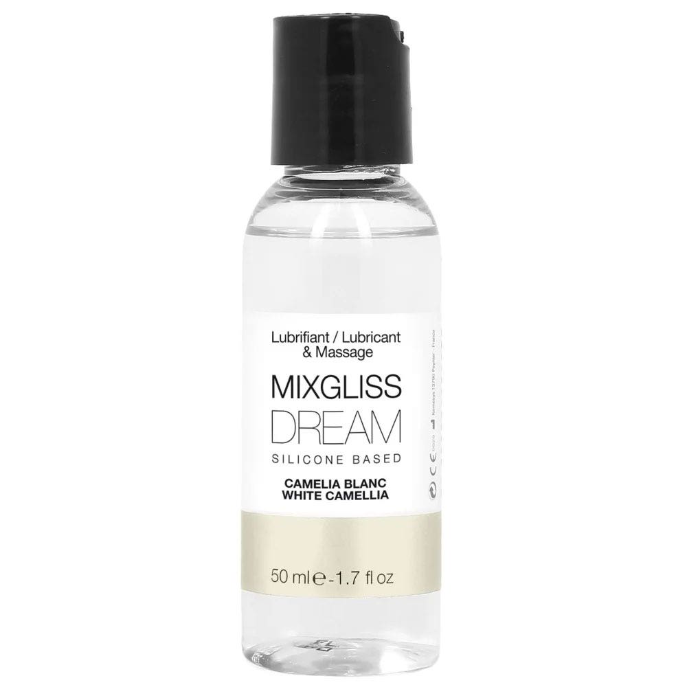 Mixgliss Dream silicone-based lubricant and massage oil camellia white 50 ml