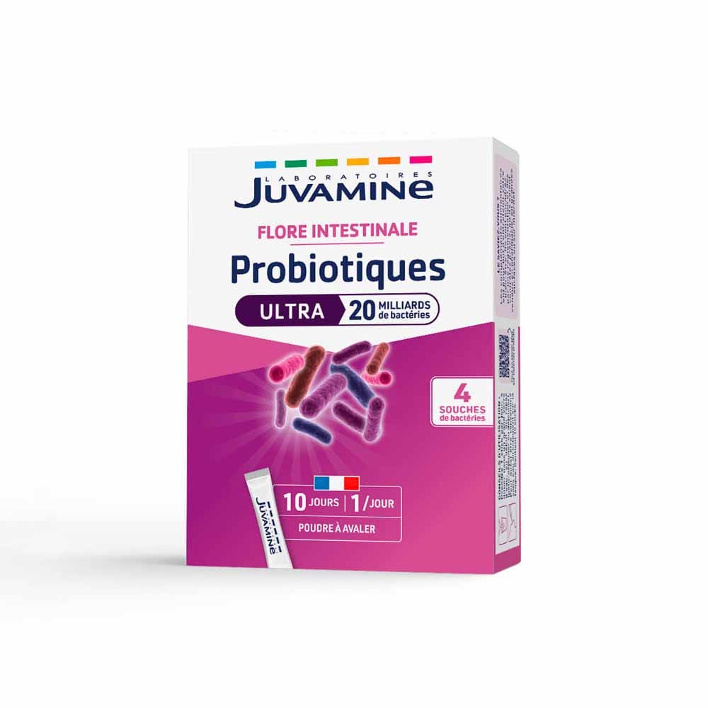 Juvamine Ultra 20 billion intestinal flora probiotics 10 Orodispersible Sticks