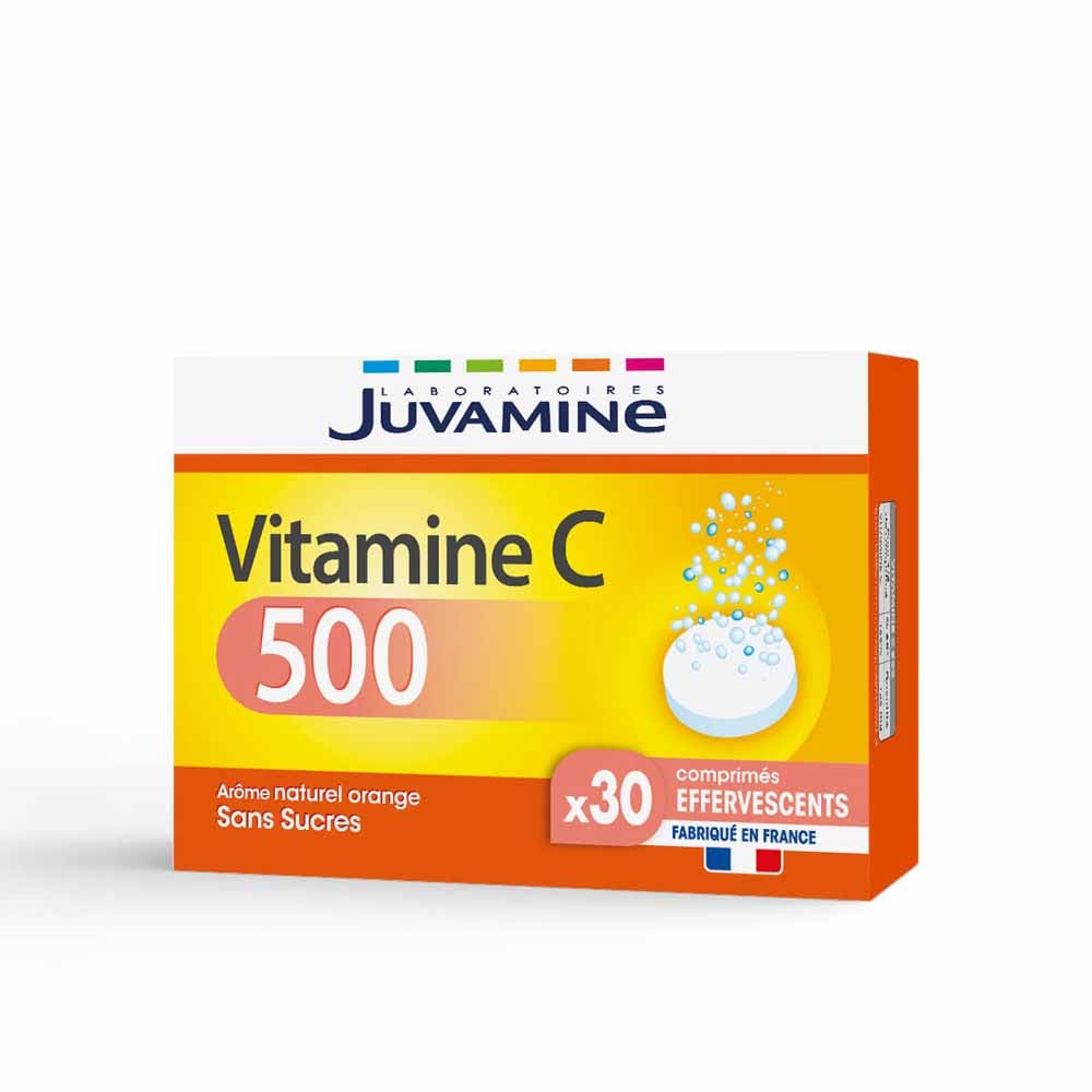 Juvamine Vitamin C 500 30 Effervescent Tablets