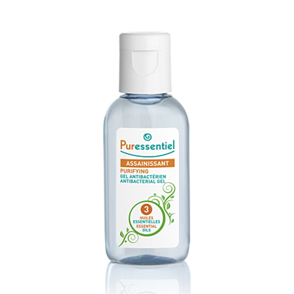 Puressentiel Sanitizing Antibacterial gel with 3 essential oils 25 ml