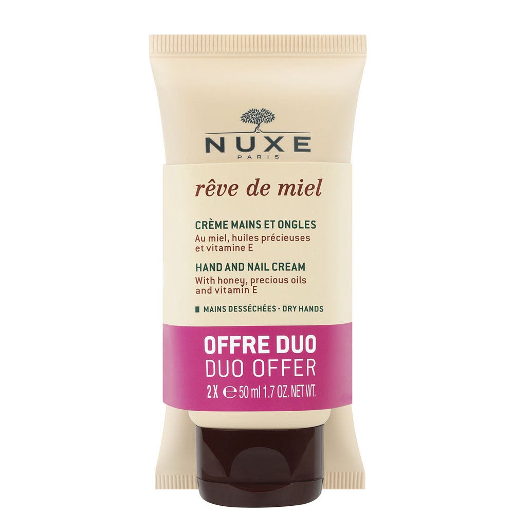 Nuxe Reve De Miel Nourishing Hand & Nail Cream 2x50ml