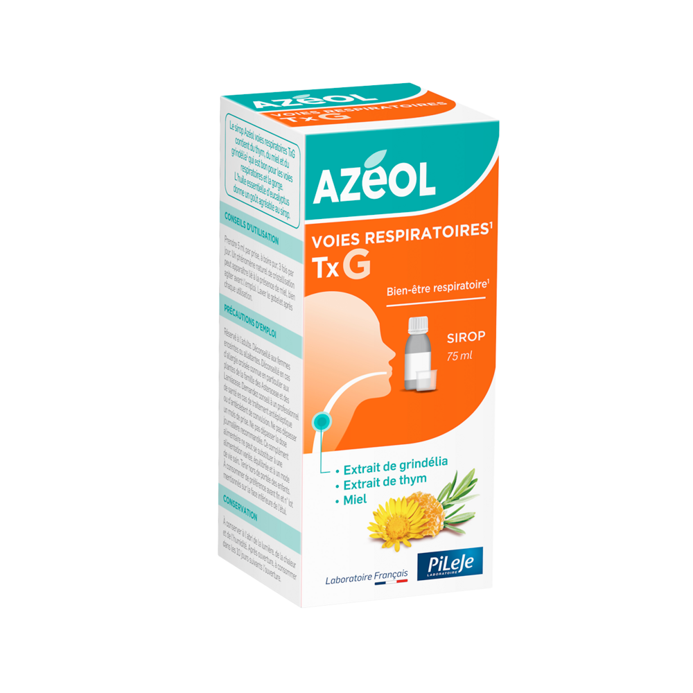 Pileje Azéol Chesty cough and respiratory support respiratory comfort Syrup 75 ml