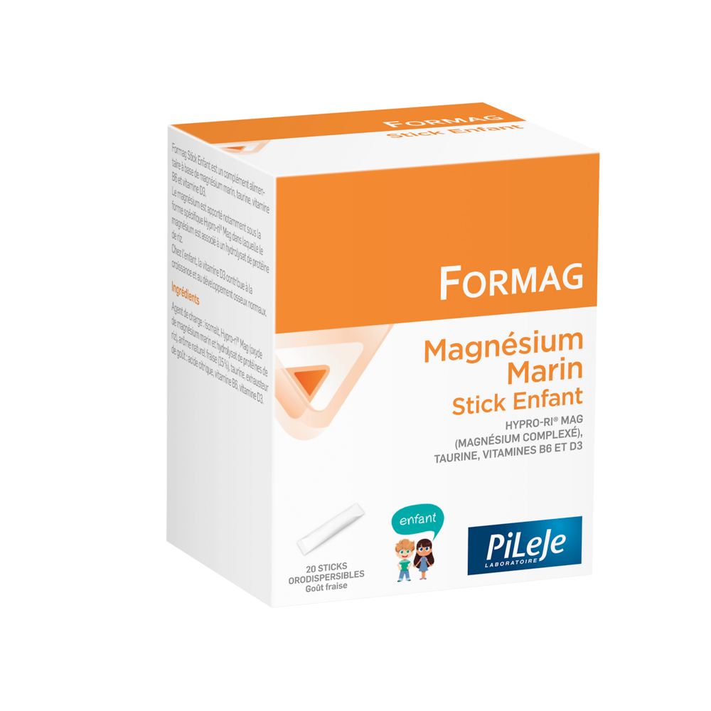 Pileje Formag Magnesium, taurine, vitamin B6 and vitamin D3 for children 20 orodispersible sticks