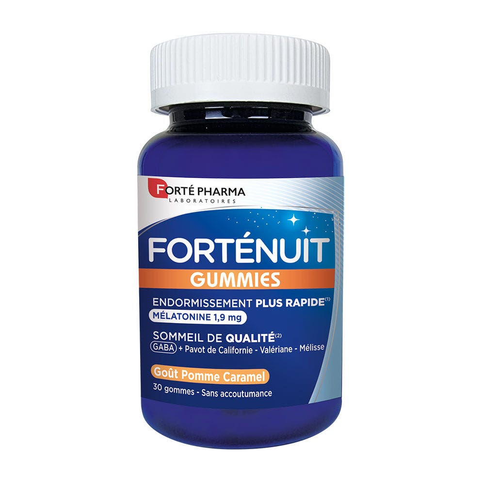 Forté Pharma Forté Night Quality Sleep Melatonin apple caramel flavour 30 gummies