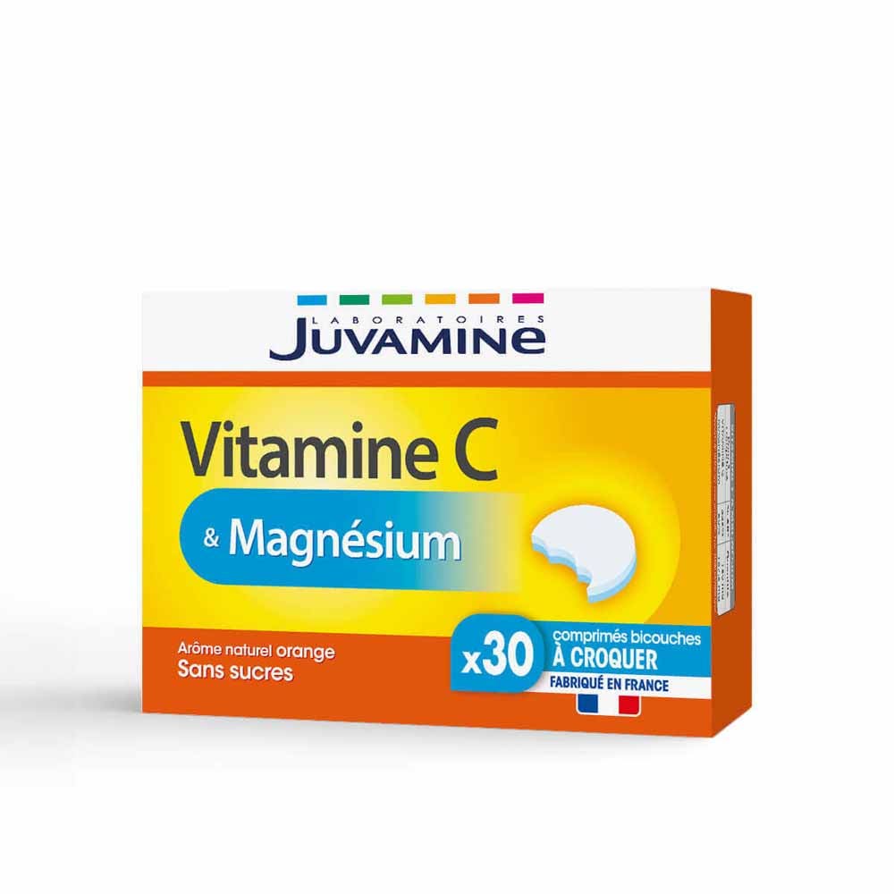 Juvamine Vitamin C + magnesium chewable tablets 30 Chewable Tablets