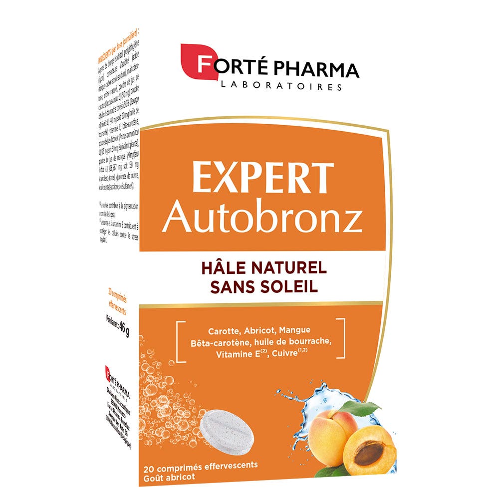 Forté Pharma Natural Sunless Tan Expert 20 effervescent tablets