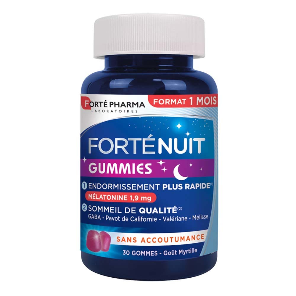 Forté Pharma Forté Night Sleep 8H Melatonin & Herbs 30 chewable tablets
