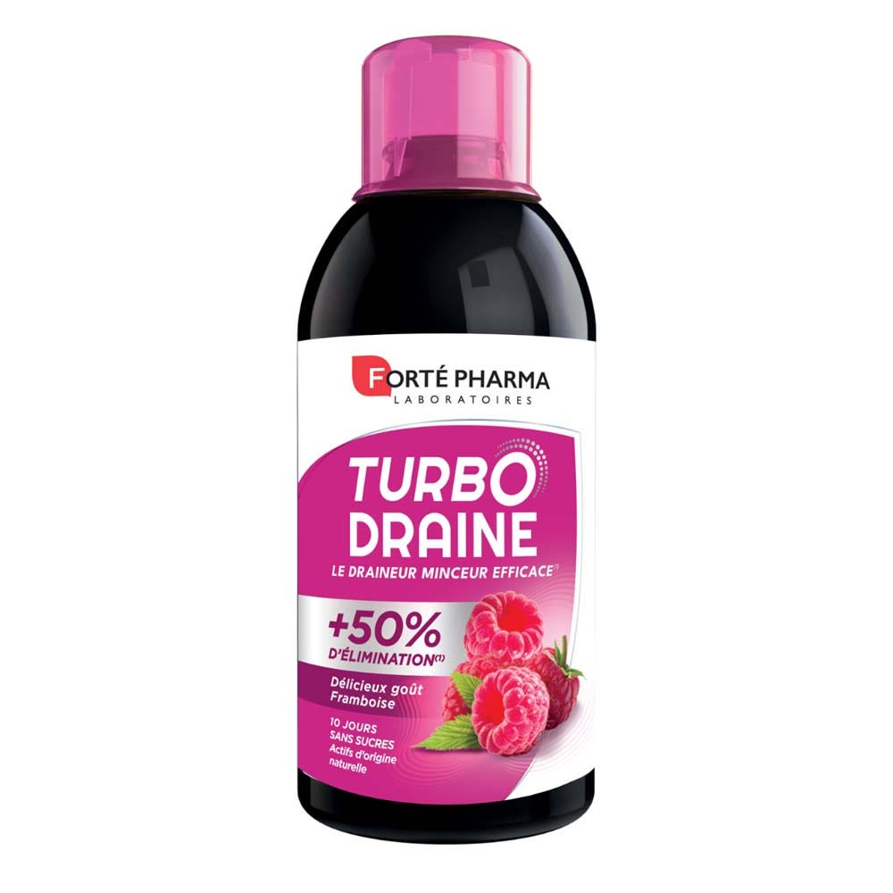 Forté Pharma TurboDraine Turbo Slimming Drainor Raspberry Flavour 500ml
