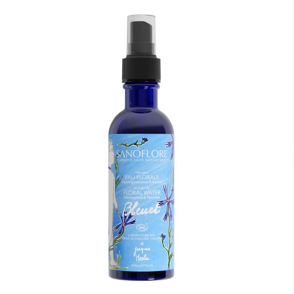 Sanoflore Eaux Florales Organic Cornflower Floral Water Tired Eyes Décongestionne & Apaise 200ml