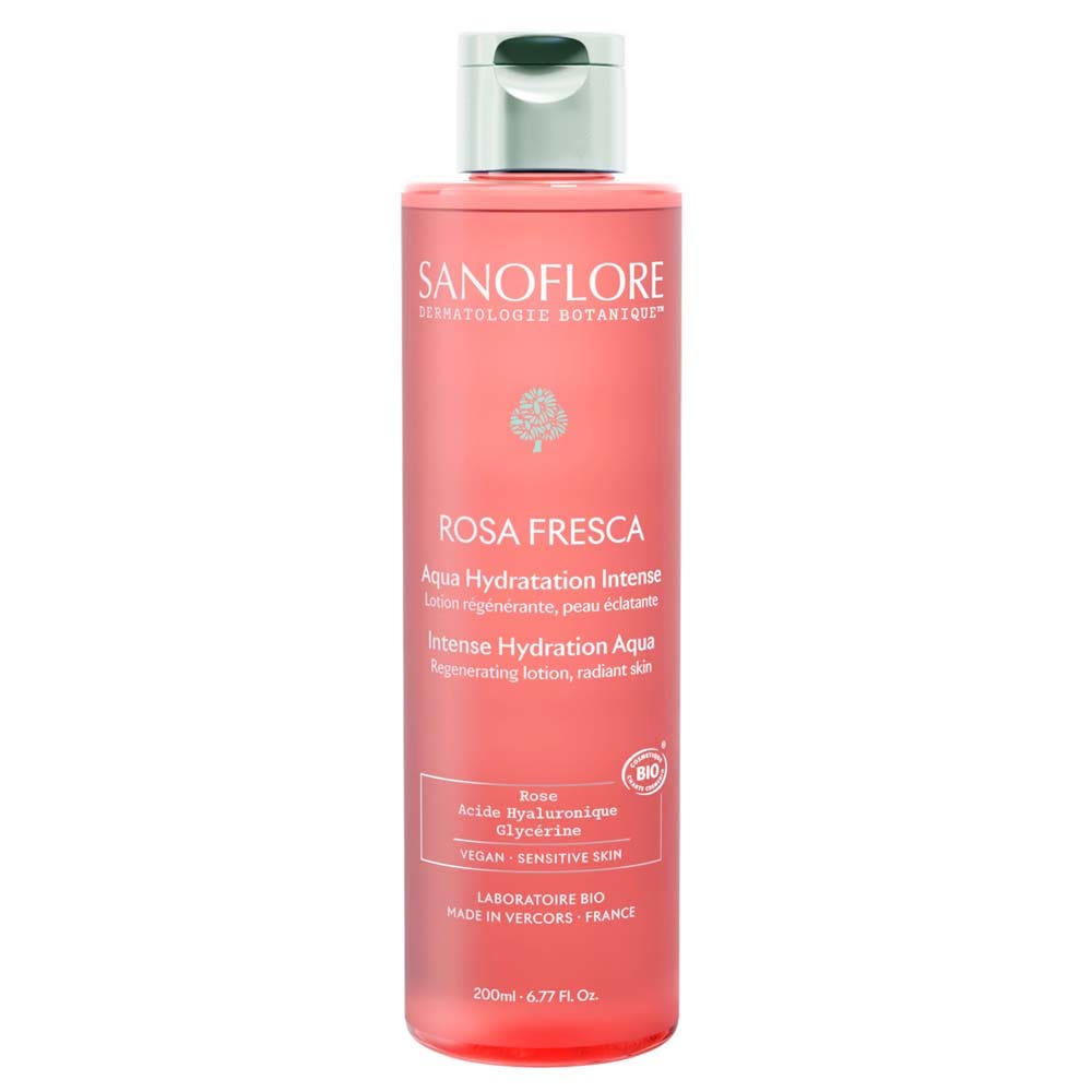 Sanoflore Rosa Fresca Organic Botanical Essence Beauty Freshness Peaux Sensibles 200ml