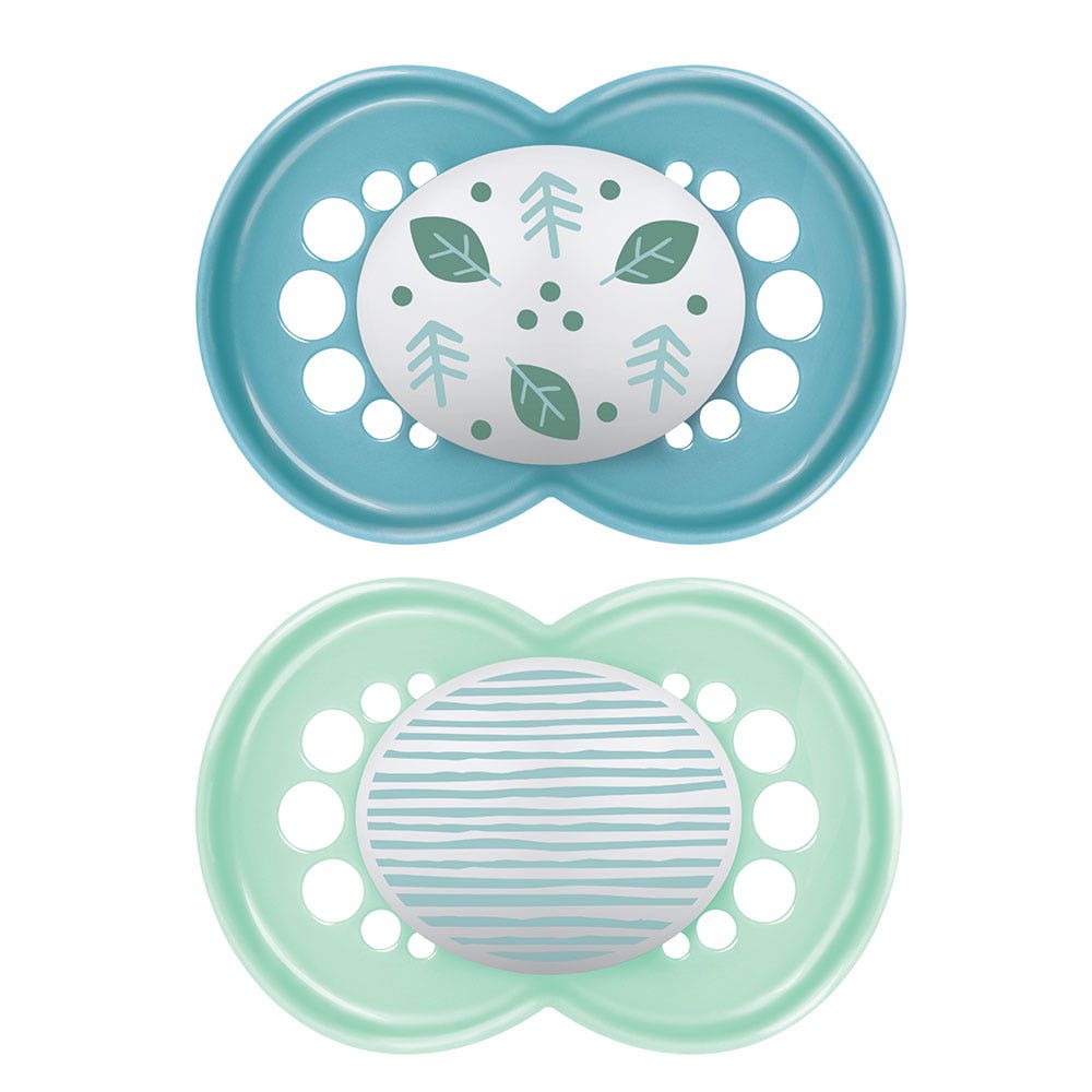 Mam Original Classic Anatomical Pacifiers Original 18 months and Plus x2