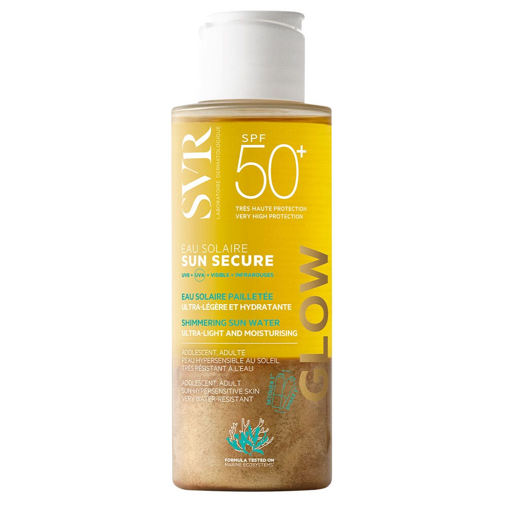 Svr Sun Secure GLOW sun protection water SPF50+ 100 ml