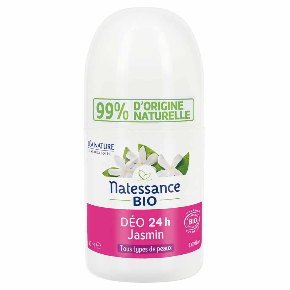 Natessance Jasmine 24h refillable deodorant suitable for all skin types 50ml