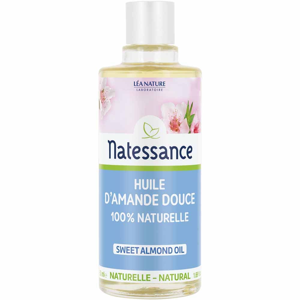 Natessance Sweet almond oil for the whole family 100% natural 50 ml