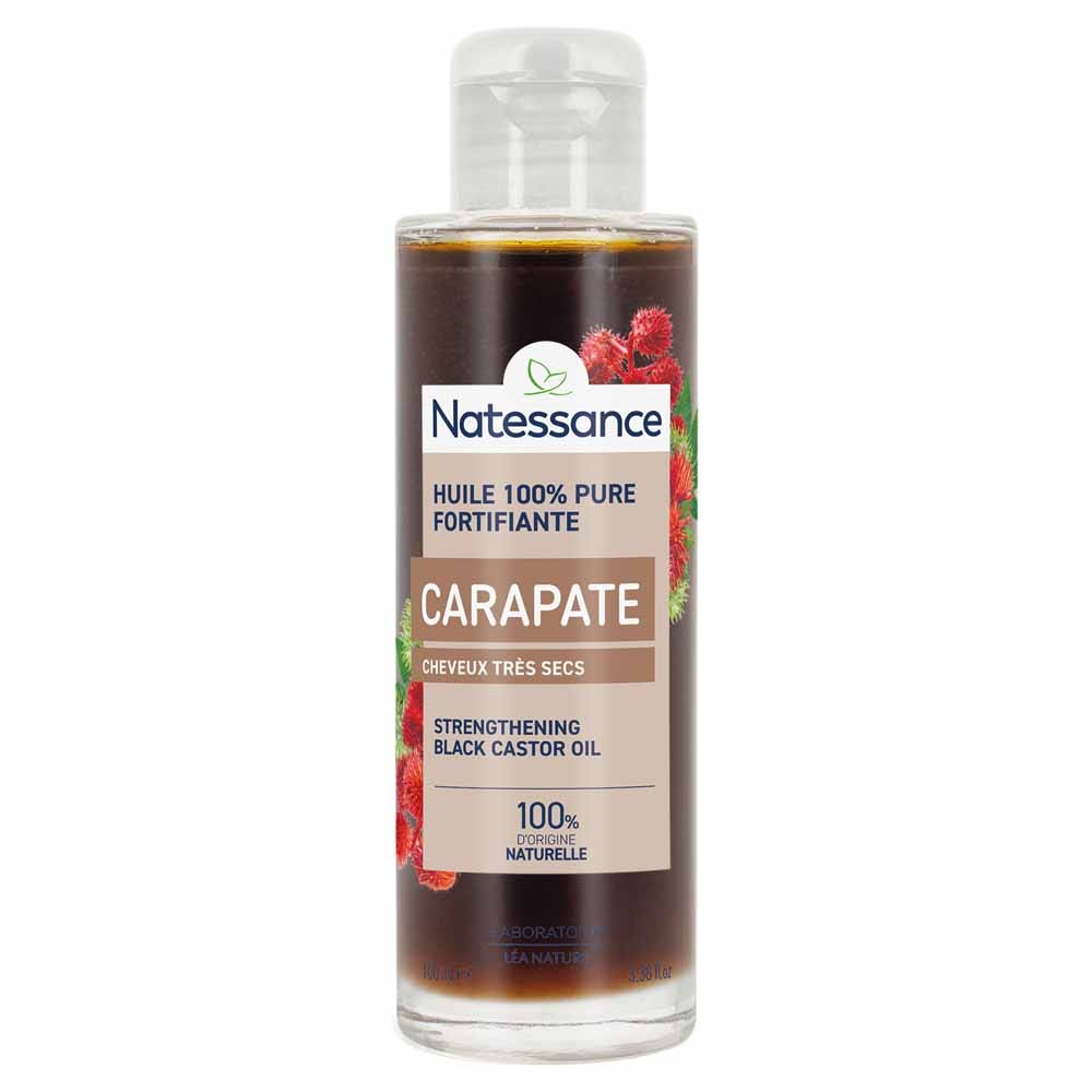 Natessance Black castor oil for very dry curly or frizzy hair 100 ml