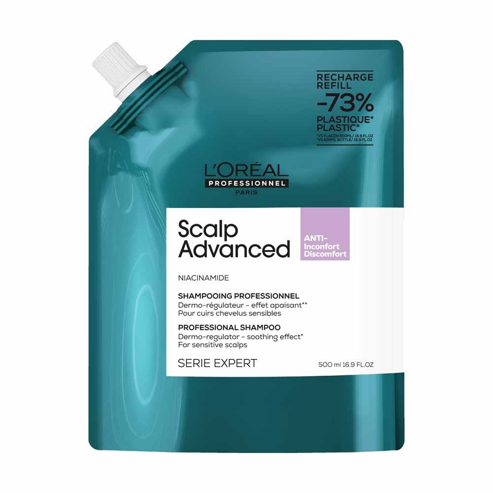 L'Oréal Professionnel Scalp Advanced Refill Soothing dermo-regulating niacinamide shampoo 500ml