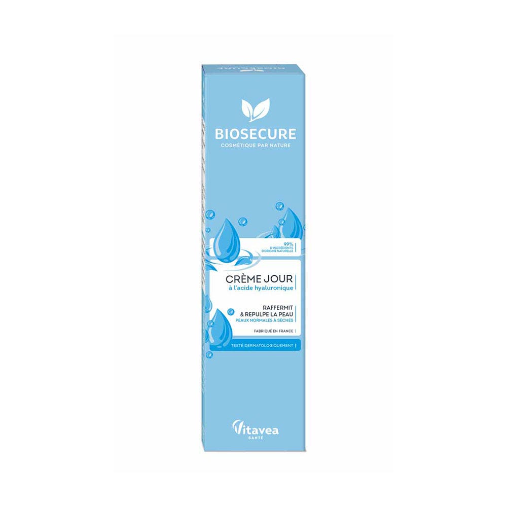 Bio Secure Day cream with hyaluronic acid tous types de peau 50ml
